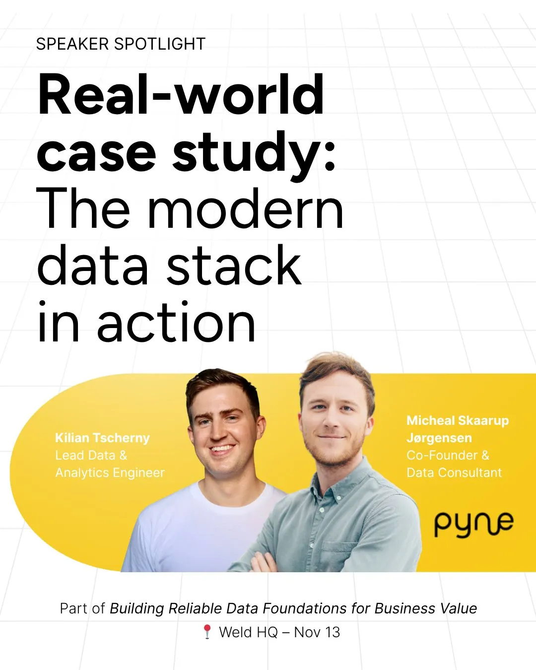Weld Community Event — Building Reliable Data Foundations for Business Value